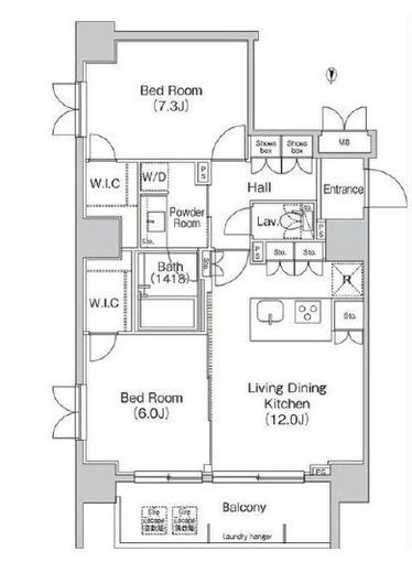 コンフォリア麻布EAST　401号室　間取り