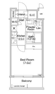 コンフォリア麻布EAST　406号室　間取り
