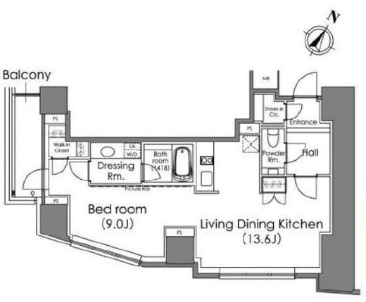 ザ・ベルグレイヴィア麻布　10F2号室　間取り