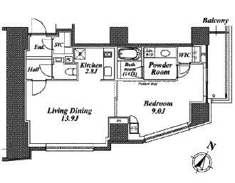 ザ・ベルグレイヴィア麻布　305号室　間取り