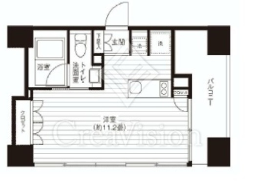 Ti-HIGASHIAZABU　803号室　間取り