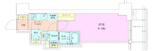 赤坂レジデンス壱番館　403号室　間取り