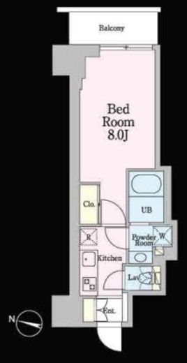 赤坂レジデンス壱番館　803号室　間取り
