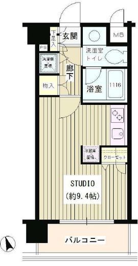 アビテ市ヶ谷五番町　503号室　間取り
