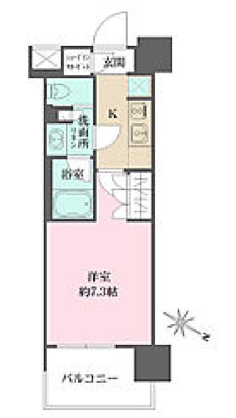 ザ・パークハビオ目黒　804号室　間取り