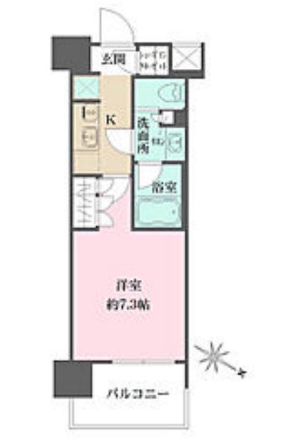 ザ・パークハビオ目黒　705号室　間取り