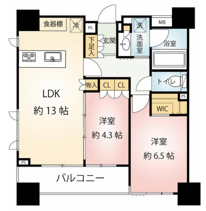 ルフォン築地ザ・レジデンス　5F号室　間取り