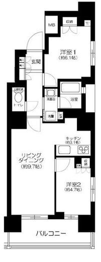 ローレルアイ千代田淡路町　304号室　間取り