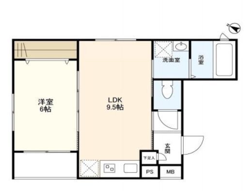 ウェルスクエアイズム初台　307号室　間取り