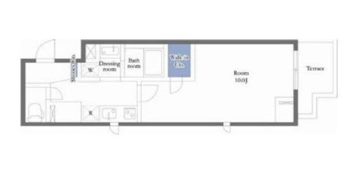 ポルトボヌール渋谷桜丘　1103号室　間取り