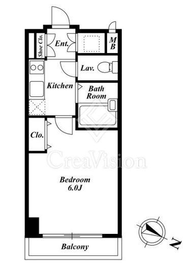 KDXレジデンス麻布イースト　203号室　間取り