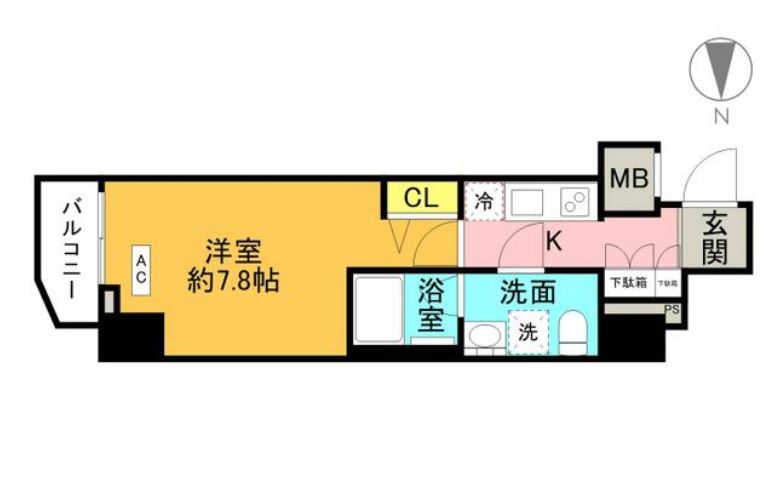 エル・グランジュテ新宿　1401号室　間取り