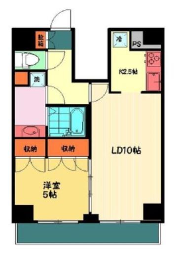 マルラニ南青山　1102号室　間取り
