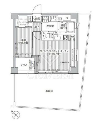 シティカレント目黒学芸大学　101号室　間取り