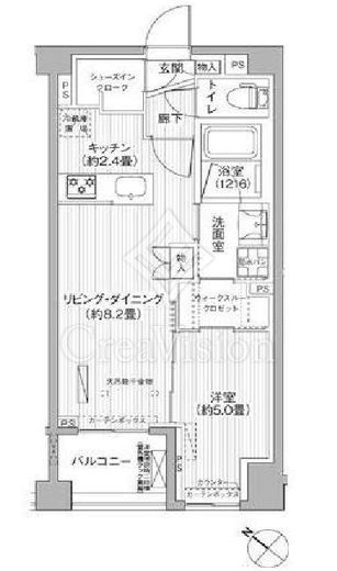 シティカレント目黒学芸大学　303号室　間取り