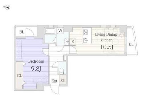 ラフィーヌ自由が丘　501号室　間取り