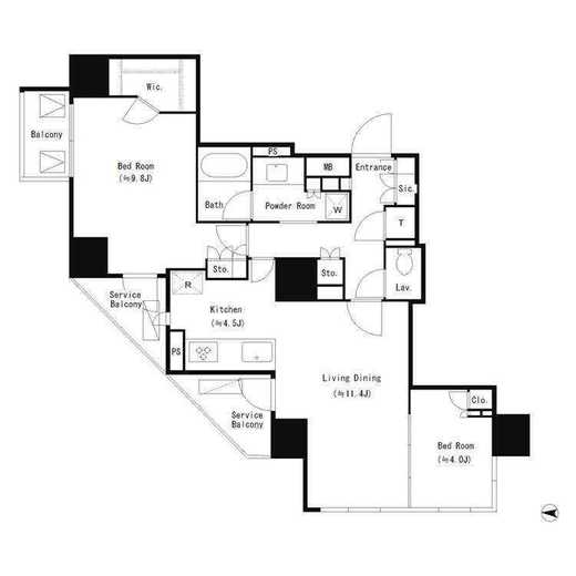 CAVANA+南青山　301号室　間取り