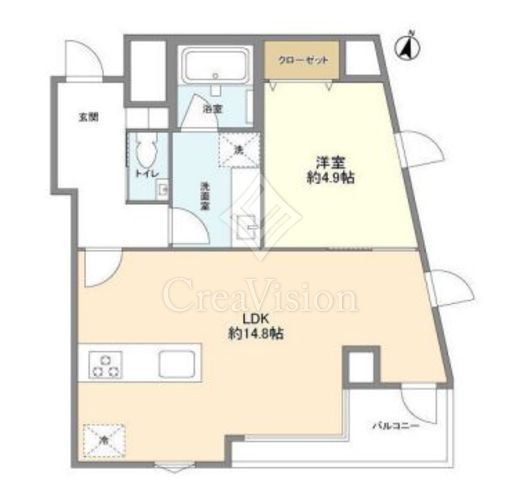 リーラ乃木坂　1001号室　間取り