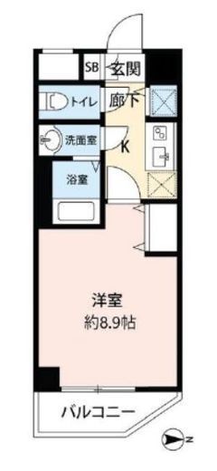 ZOOM西五反田　1002号室　間取り
