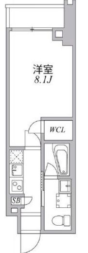 アジールコート麻布十番　406号室　間取り
