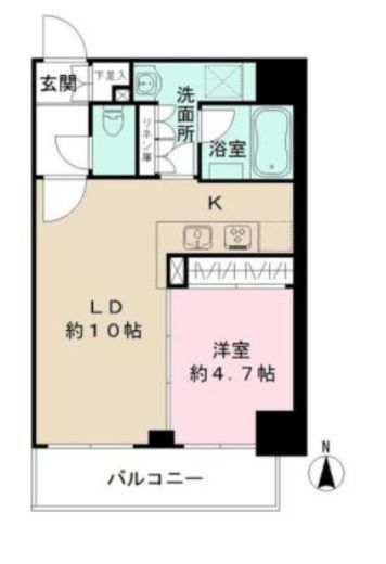 ザ・パーククロス広尾　701号室　間取り