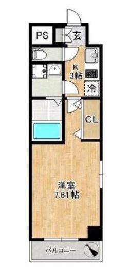 アールミュゼ南麻布　804号室　間取り