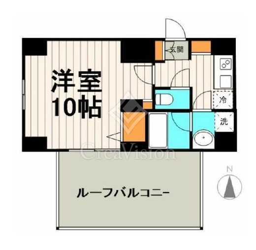 ブライズ神楽坂　1301号室　間取り
