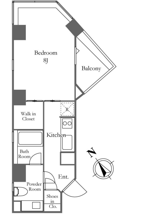 KDXレジデンス麻布仙台坂　601号室　間取り