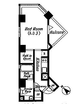 KDXレジデンス麻布仙台坂　301号室　間取り