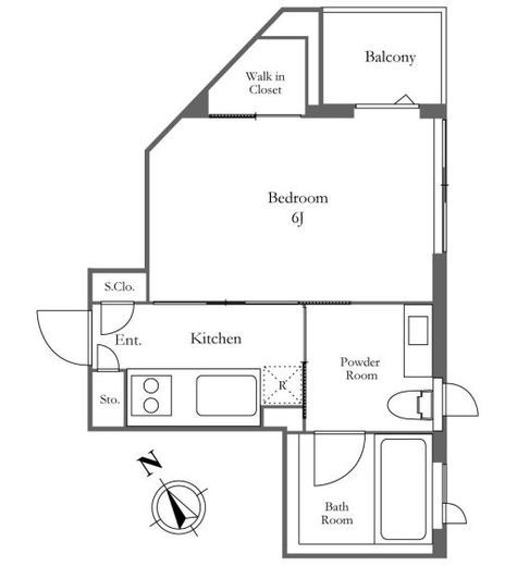 KDXレジデンス麻布仙台坂　402号室　間取り