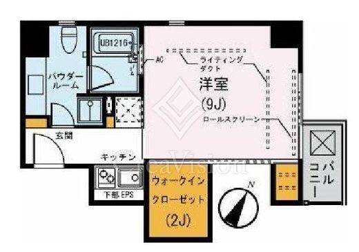 ル・コフレ　702号室　間取り