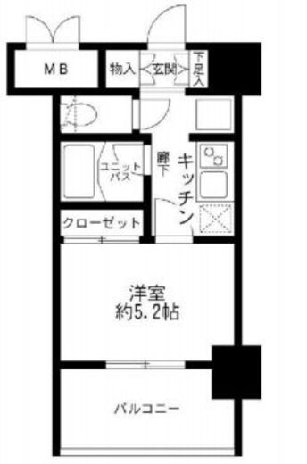 メインステージ南麻布4　1005号室　間取り