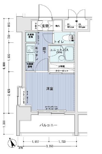 メインステージ南麻布Ⅳ　302号室　間取り
