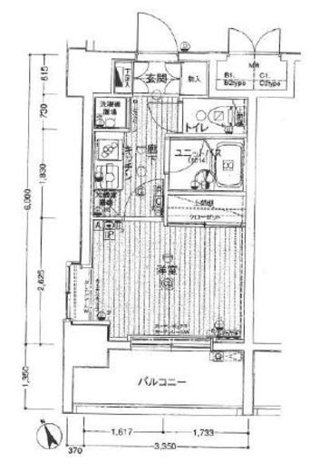 メインステージ南麻布4　402号室　間取り