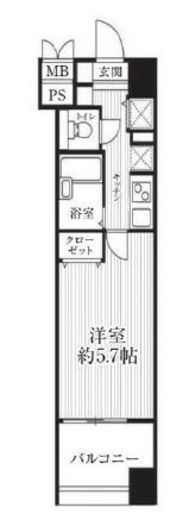 HF南麻布レジデンス　1103号室　間取り