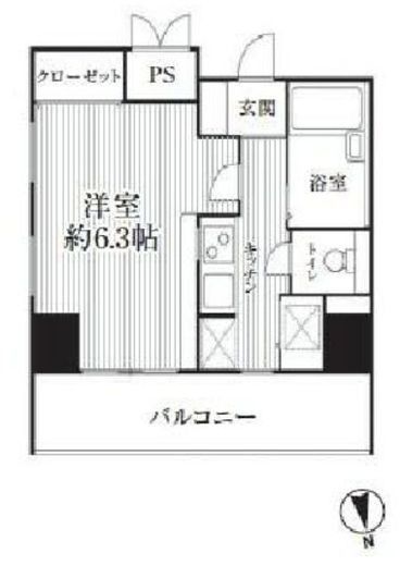 HF南麻布レジデンス　1106号室　間取り