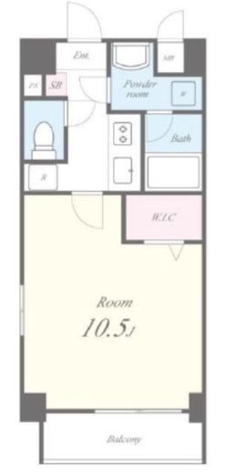 ブルーアース品川　701号室　間取り