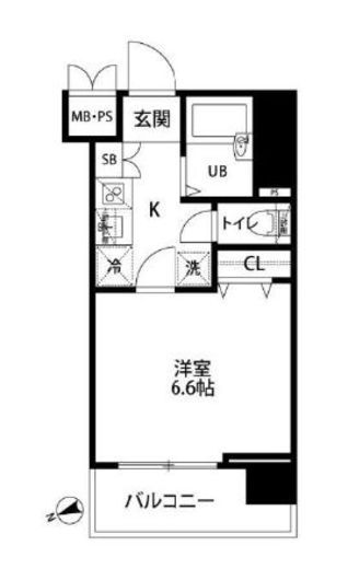 トーシンフェニックス南麻布　303号室　間取り