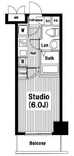 グランド・ガーラ南麻布　612号室　間取り