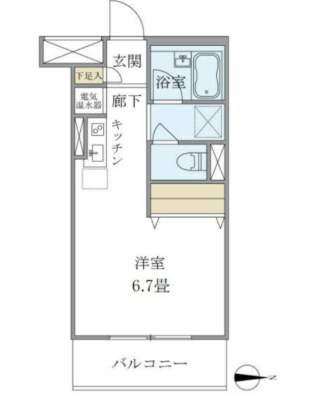メゾンベール南麻布　501号室　間取り