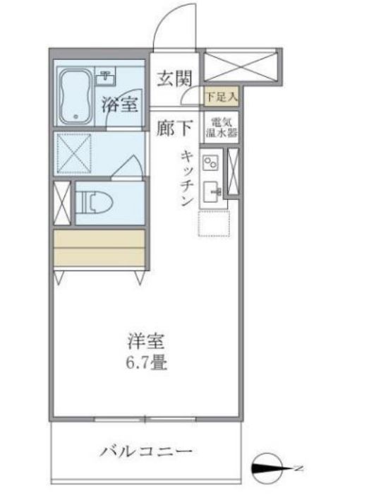 メゾンベール南麻布　508号室　間取り