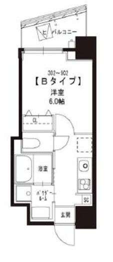 グランパレス南麻布仙台坂　402号室　間取り