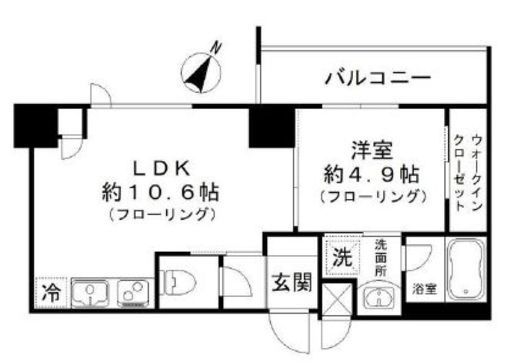 ガーデンヒルズ柿ノ木坂　404号室　間取り