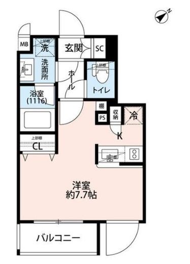 プレール・ドゥーク学芸大学2　209号室　間取り