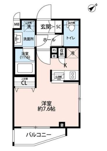 プレール・ドゥーク学芸大学2　311号室　間取り