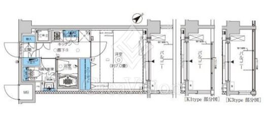 フェニシア学芸大学　313号室　間取り