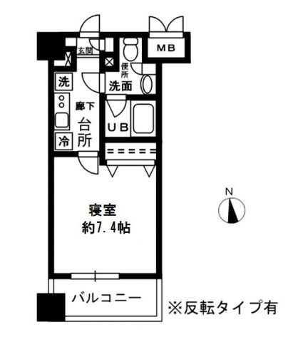 レジディア四谷三丁目　709号室　間取り