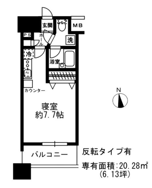 レジディア四谷三丁目　206号室　間取り