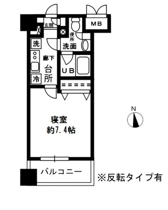 レジディア四谷三丁目　510号室　間取り