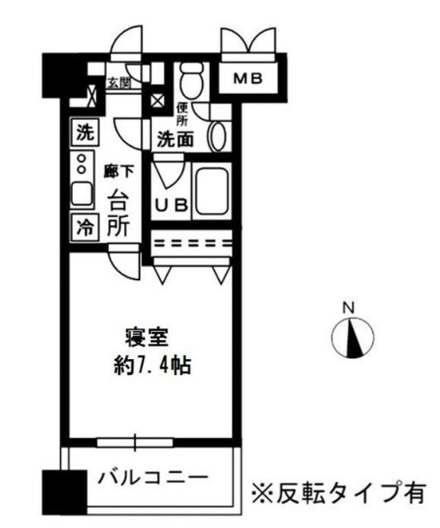 レジディア四谷三丁目　709号室　間取り